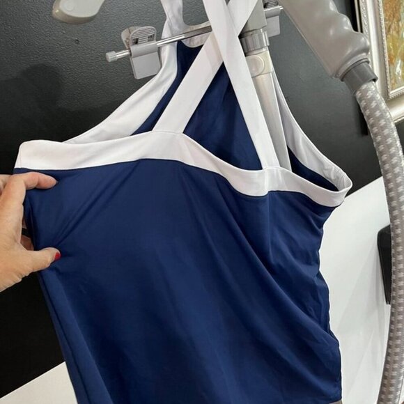 🖤 Penguin Women’s Color Block Halter Tennis Top – Size Large-NWT - Picture 4 of 11